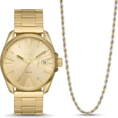 Diesel Men's Watch & Necklace set (dz2163set) - ms9
