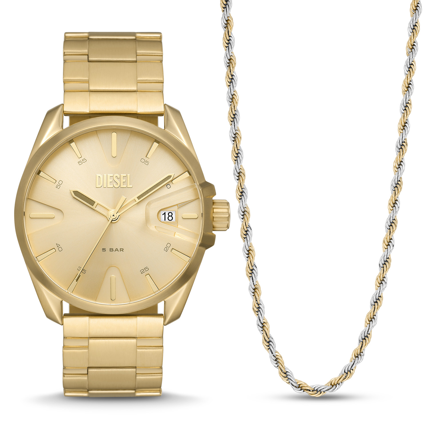 Diesel Men's Watch & Necklace set (dz2163set) - ms9