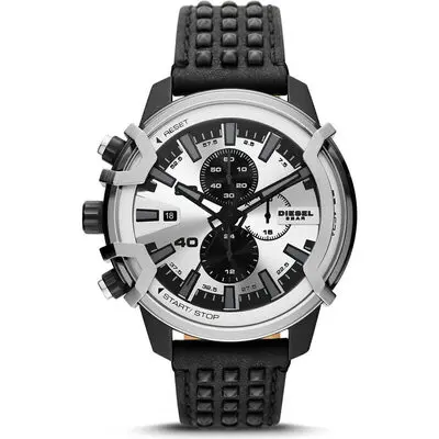 Diesel Griffed Chronograph Leather Quartz DZ4571 Men's Watch