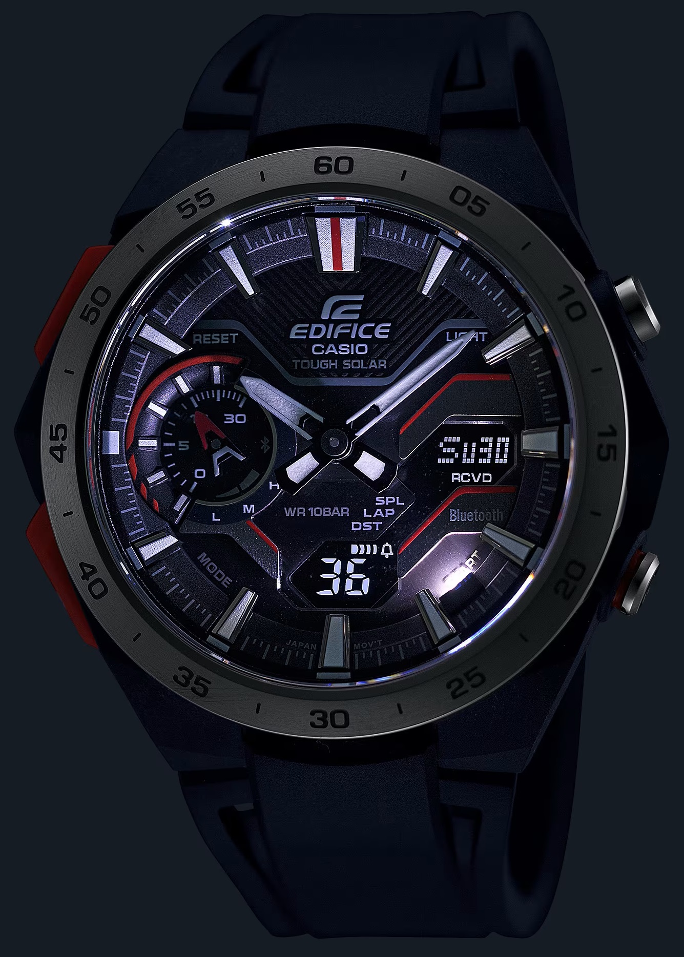 Casio Edifice windflow - f1 chronograph. tough solar. (ecb-2200p-1aef) Men's Watch - Image 4