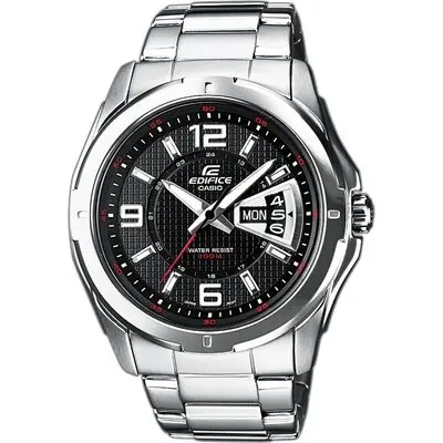 Casio Edifice Classic Day Date - Black (EF-129D-1AVEF) Men WATCHES