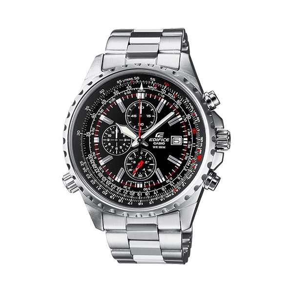 Casio Edifice Slide Rule Xl Chrono - Black (EF-527D-1AVEF) Men's Watch