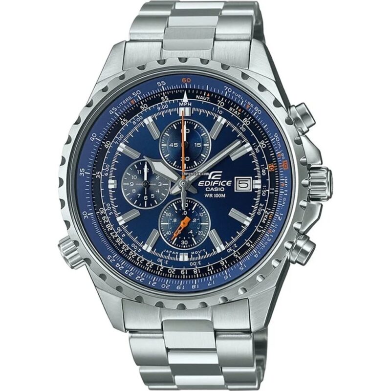 Casio Edifice Slide Rule Xl Chrono - Blue (EF-527D-2AVUEF) Men's Watch