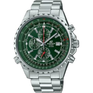 Casio Edifice Slide Rule Xl Chrono - Green (EF-527D-3AVUEF) Men's Watch