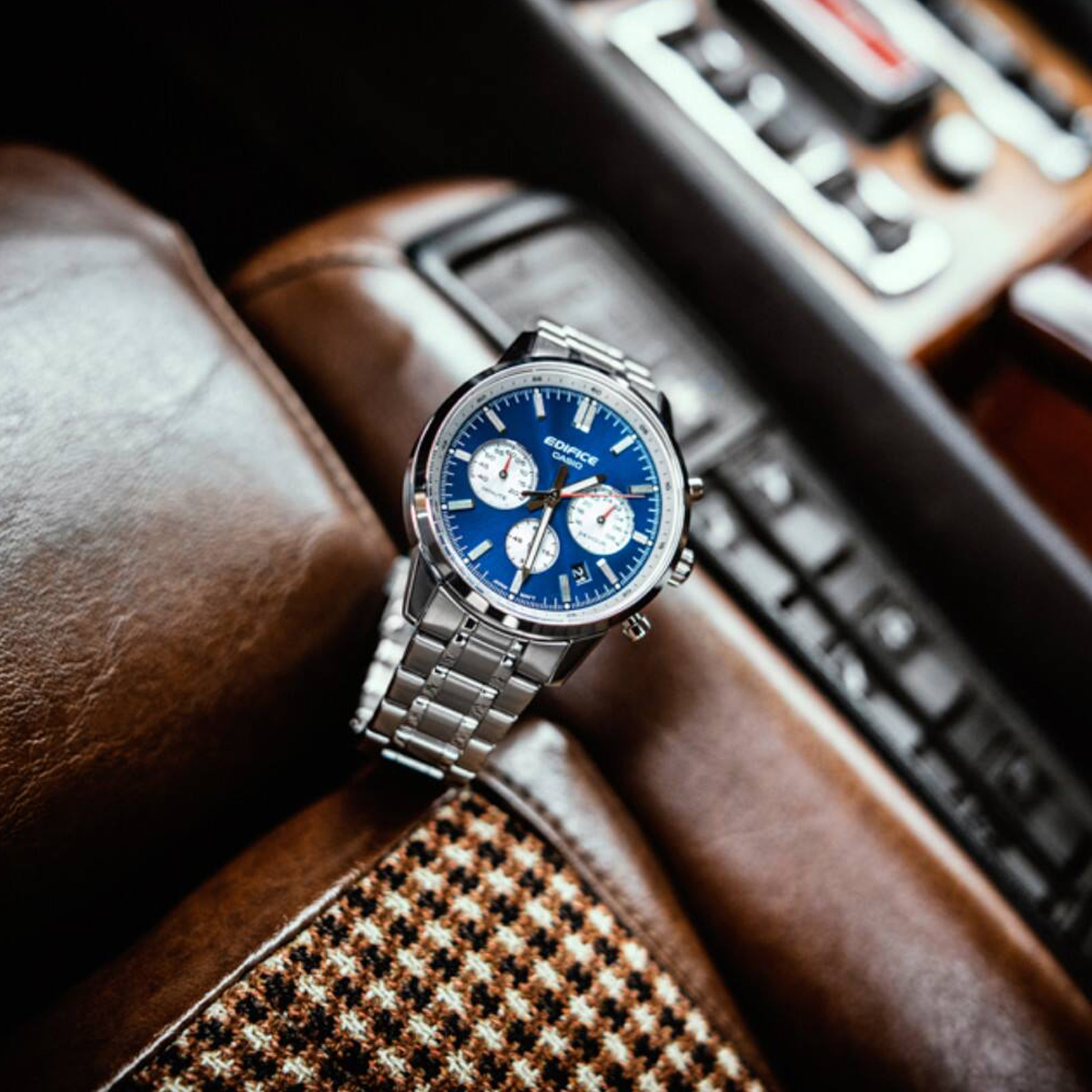 Casio Edifice standard chronograph - blue (efr-575d-2aef) Men's Watch - Image 2