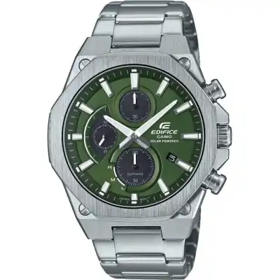 Casio Edifice Chronograph Slim Sapphire - Green New! (EFS-S570D-3AUEF) Men WATCHES