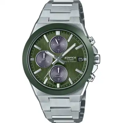 Casio Edifice Solar Powered Chronograph - Green (EFS-S650D-3AEF) Men WATCHES