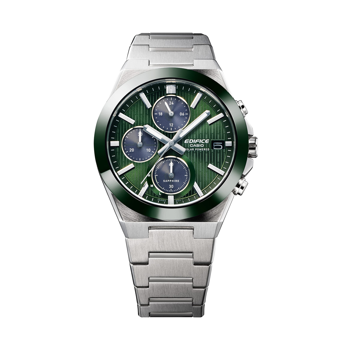 CASIO EDIFICE SOLAR POWERED CHRONOGRAPH - GREEN (EFS-S650D-3AEF) - Image 2