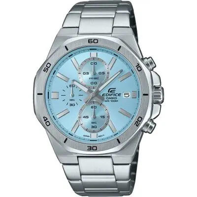 Casio Edifice Octagonal Chronograph - Light Blue (EFV-640D-2BVUEF) Men WATCHES