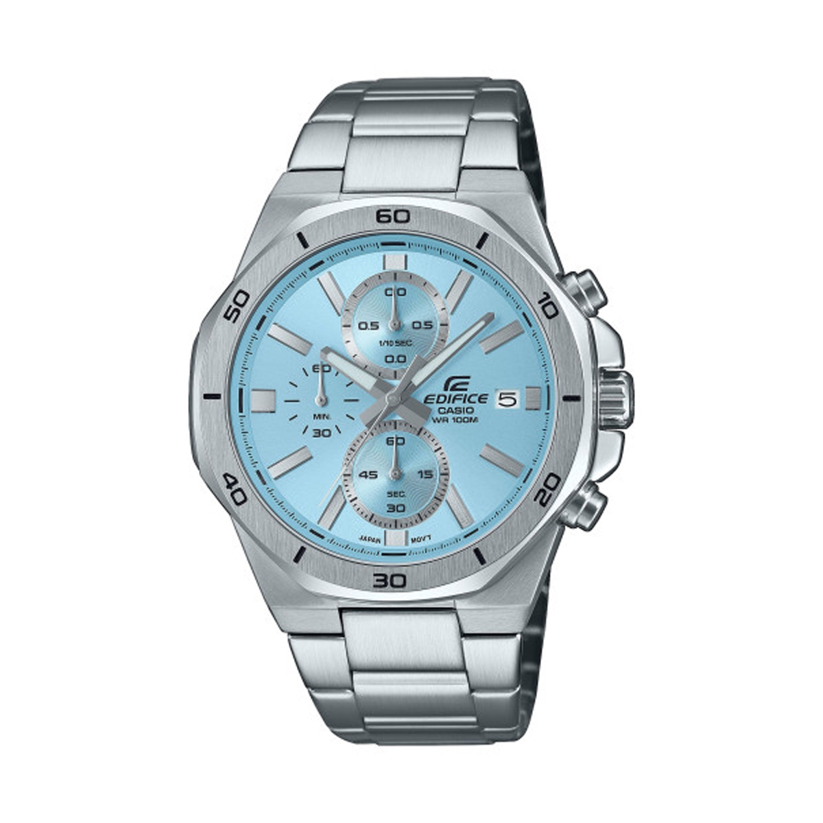 Casio Edifice Octagonal Chronograph - Light Blue (EFV-640D-2BVUEF) Men's Watch