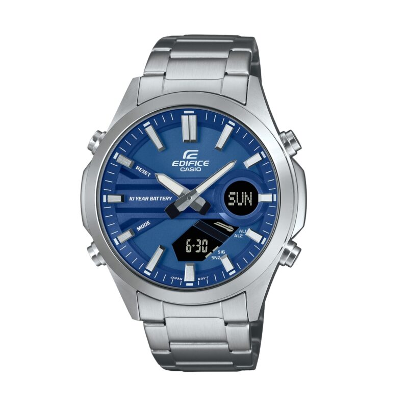 Casio Edifice Classic Ana-digit - 10 Year Battery ***special Price*** (EFV-C120D-2AEF) Men's Watch