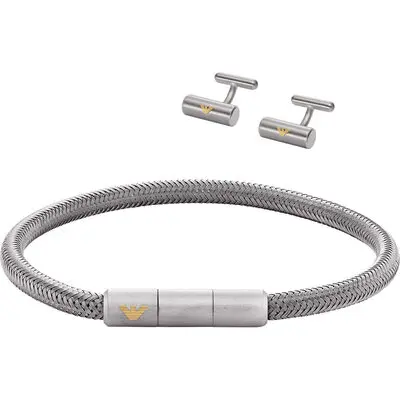 Emporio Armani jewels Men's Bracelet and Cufflinks jewelery set(egs3044set)