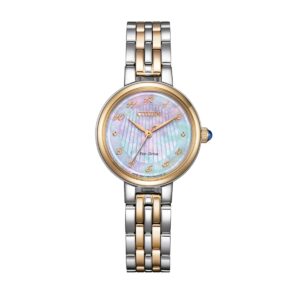 Citizen L Classic Two Tone Stainless Steel Mother Of Pearl Dial Eco-Drive EM0996-84Y Women's Watch