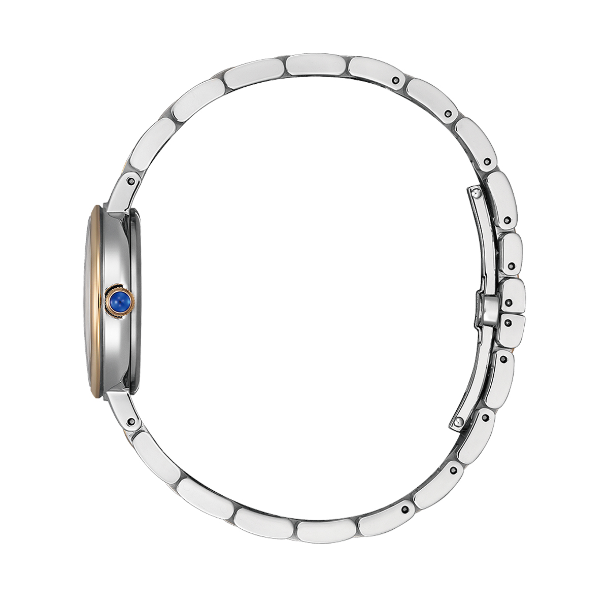 Citizen L Classic Two Tone Stainless Steel Mother Of Pearl Dial Eco-Drive EM0996-84Y Women's Watch - Image 2