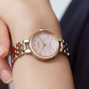 Citizen L Classic Two Tone Stainless Steel Mother Of Pearl Dial Eco-Drive EM0996-84Y Women's Watch