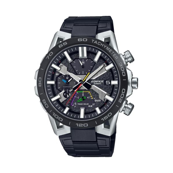 Casio Edifice Sospensione Racing Multicolor Bluetooth® Ion-plated Strap Tough Solar ***special Price*** (EQB-2000DC-1AER) Men's Watch