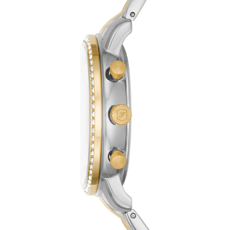 Fossil Neutra Chronograph Two Tone Stainless Steel White Mother Of Pearl Dial Quartz ES5216 Women’s Watch - ES5216