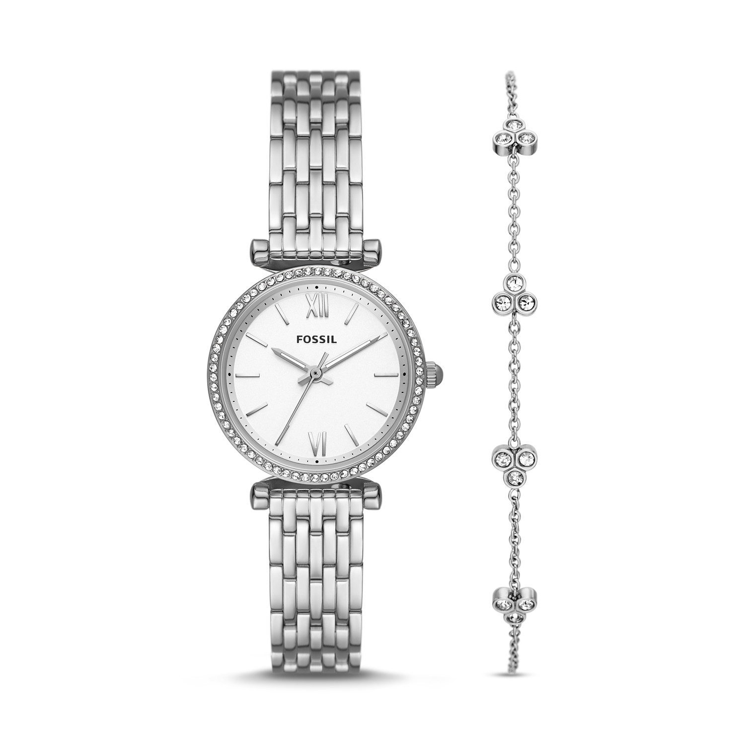Fossil Carlie set + Bracelet Womens Watch (es5315set)