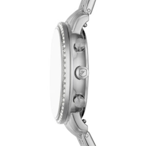 Fossil Neutra Chronograph Crystal Accents Stainless Steel White Mother Of Pearl Dial Quartz ES5357 Women’s Watch - ES5357