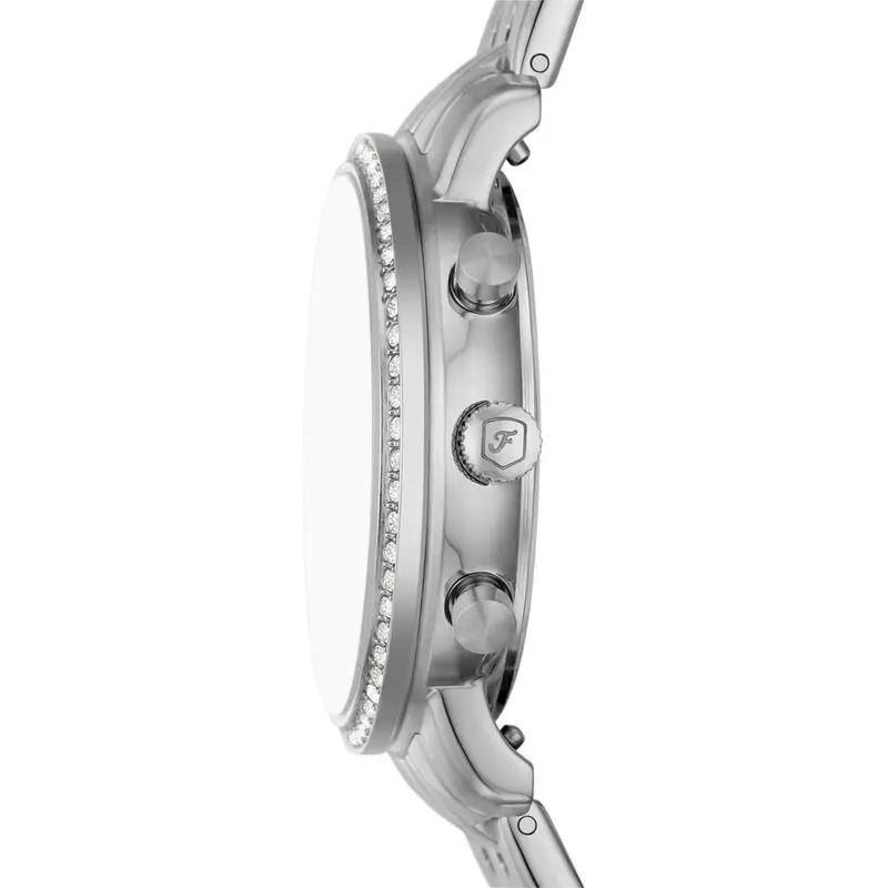 Fossil Neutra Chronograph Crystal Accents Stainless Steel White Mother Of Pearl Dial Quartz ES5357 Women’s Watch - ES5357