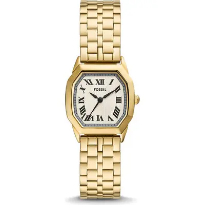 Fossil Harlow Gold Tone Stainless Steel Cream Dial Quartz ES5361 Women's Watch