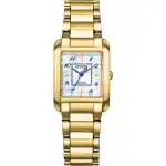 Citizen L Gold Tone Stainless Steel Mother Of Pearl Dial Eco-Drive EW5602-81D Women's Watch