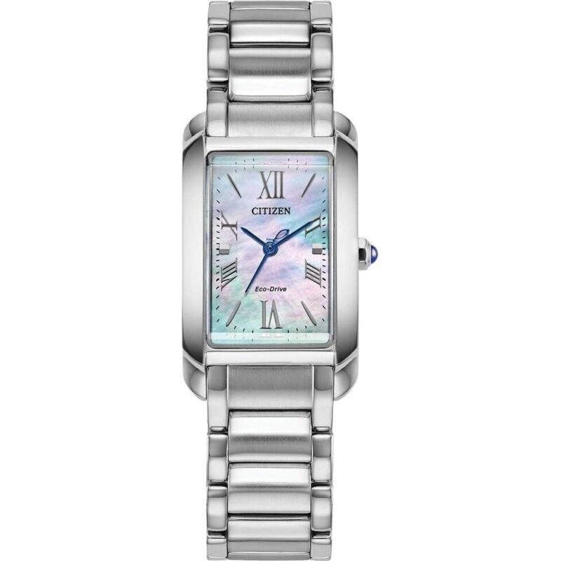 Citizen L Bianca Stainless Steel Mother Of Pearl Dial Eco-Drive EW5620-55N Women's Watch