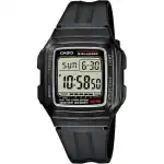 CASIO VINTAGE ILLUMINATOR 10 YEARS BATTERY - BLACK (F-201W-1ADF) Unisex WATCHES