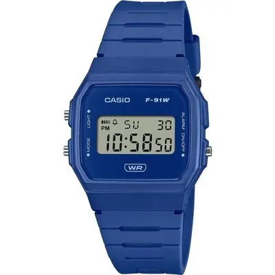 Casio Vintage F-91 Bio Resin Strap - Blue (F-91WB-2A1EF) Unisex WATCHES