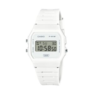 Casio Vintage f-91 bio resin Strap - white (f-91wb-7aef) Unisex Watch