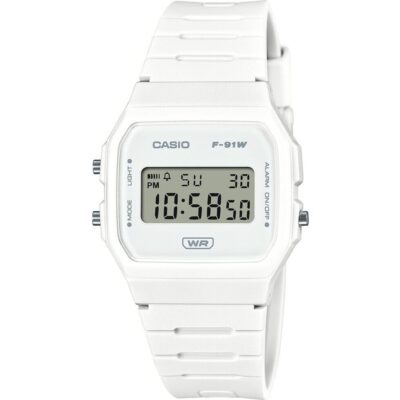 Casio Vintage f-91 bio resin Strap - white (f-91wb-7aef) Unisex Watch