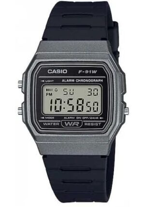 Casio Vintage F-91 Bio Resin Strap - Grey (F-91WM-1BDF) Men's Watch