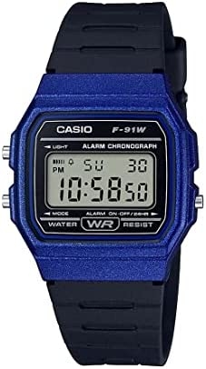 Casio Vintage F-91 Bio Resin Strap - Blue (F-91WM-2ADF) Men's Watch