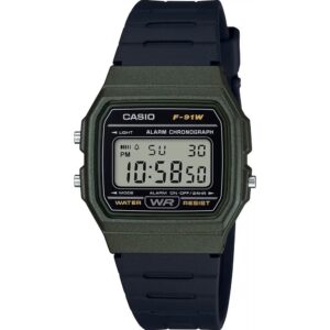 Casio Vintage F-91 Bio Resin Strap - Forest Green (F-91WM-3ADF) Unisex WATCHES