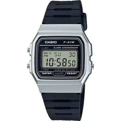 Casio Vintage F-91 Bio Resin Strap - Silver (F-91WM-7ADF) Unisex WATCHES