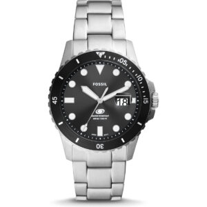 Fossil Blue Dive Stainless Steel Black Dial Quartz FS6032 100M Men's Watch 42mm