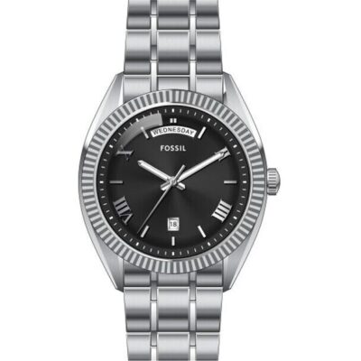 Fossil Campbell Stainless Steel Black Dial Quartz FS6139 Men's Watch