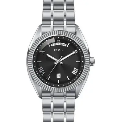 Fossil Campbell Stainless Steel Black Dial Quartz FS6139 Men's Watch