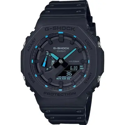 Casio G-shock Oak - Neon Blue Index (GA-2100-1A2ER) Men WATCHES