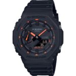 Casio G-shock Oak - Neon Orange Indexes (GA-2100-1A4ER) Men's Watch