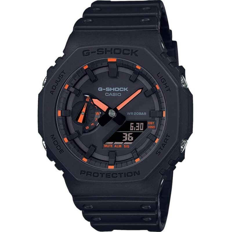 Casio G-shock Oak - Neon Orange Indexes (GA-2100-1A4ER) Men WATCHES