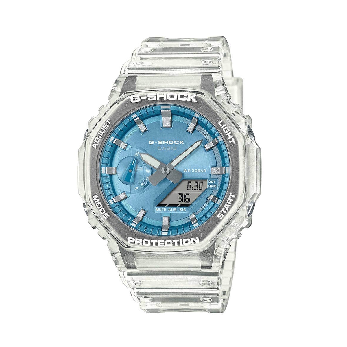 Casio G-shock Bright Metallic - Light Blue (GA-2100BM-7A2ER) Men's Watch