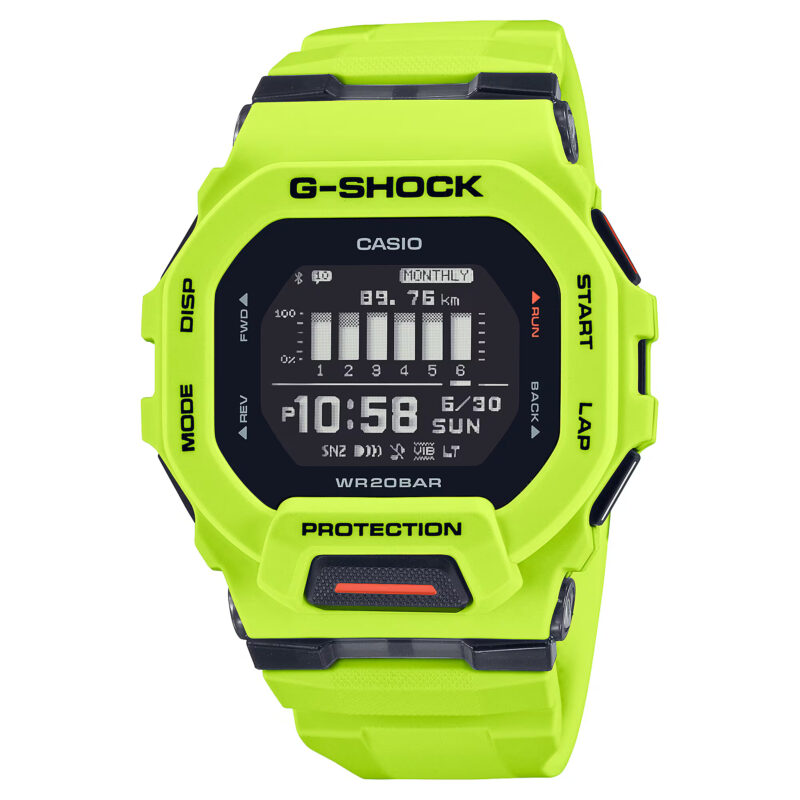 Casio G-shock g-squad step tracker bluetooth® - yellow (gbd-200-9er) Men's Watch