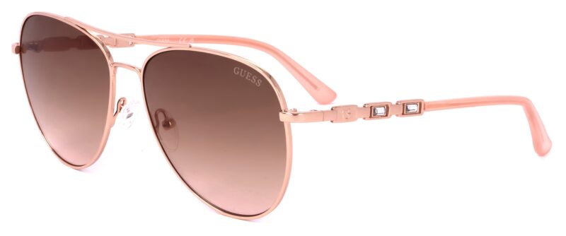 Guess Sunglasses Gf6143 Rose Gold (GF6143 28F 59 16 140) Women's EYEWEAR