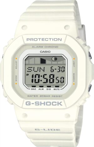 Casio G-shock G-lide White - Surf Tide Graphs (GLX-S5600-7BER) Unisex Watch