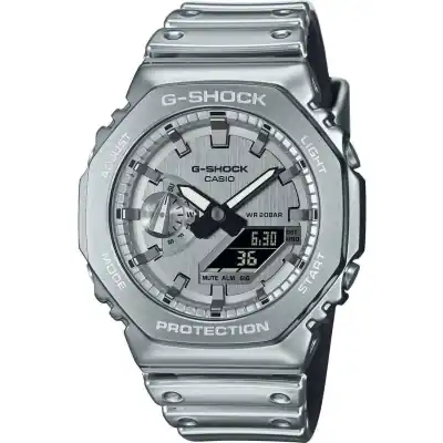 Casio G-shock G-steel - Fine Metallic Series - Silver (GM-2100YM-8AER) Men WATCHES
