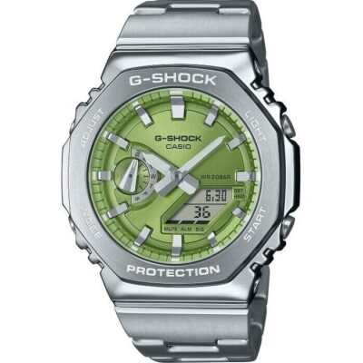 Casio G-shock Oak G-steel Lime Green (GM-2110D-3AER) Men WATCHES