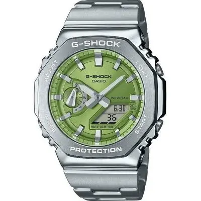 Casio G-shock Oak G-steel Lime Green (GM-2110D-3AER) Men WATCHES