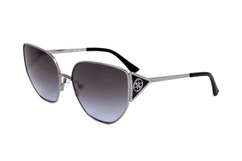 GUESS SUNGLASSES GU7875 SHINY LIGHT NICKELTIN (GU7875-10W 60-16-125) Women EYEWEAR