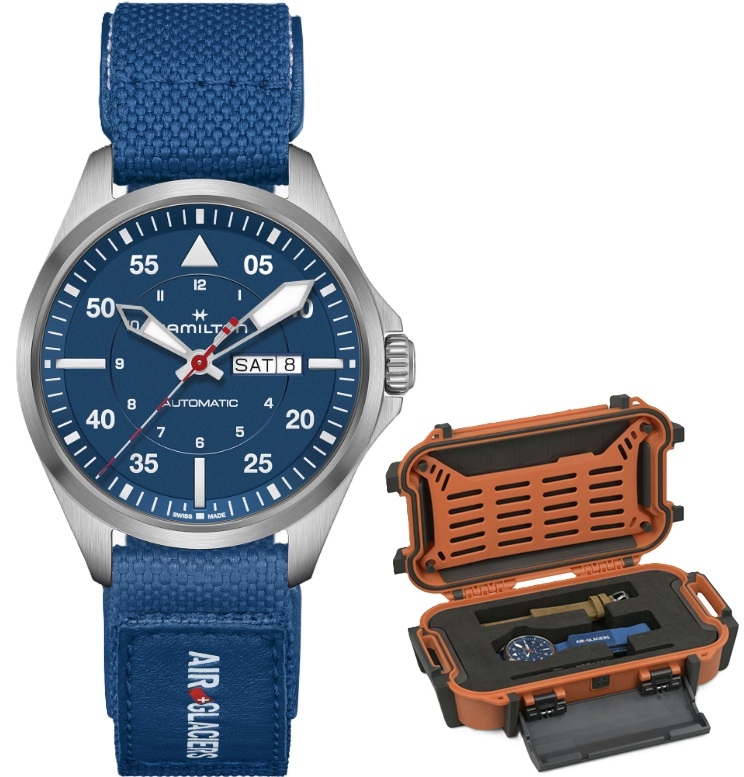 Hamilton Khaki Aviation Pilot Day Date Auto - Air-glaciers Special Edition + Extra Strap (H64655941) Men's Watch